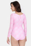 Zelocity Padded Maillot With Zipper - Cherry Blossom — thumbnail 3